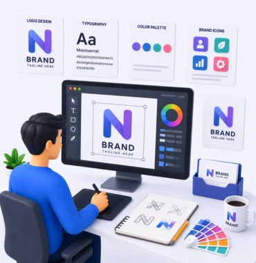Professional logo design and branding creation