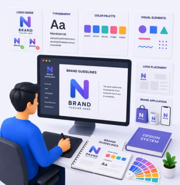 Brand guideline and visual identity system design