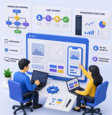 ERP CRM CMS UI workflow planning