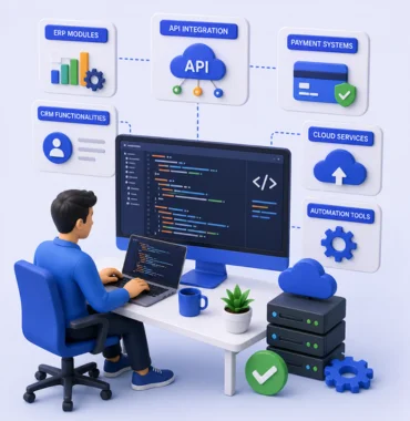 Custom software development and API integration