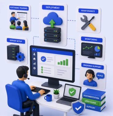 Enterprise software deployment cloud support maintenance