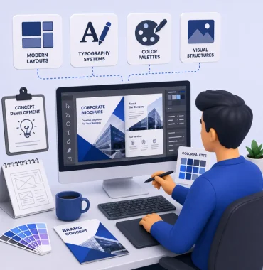 Creative brochure and corporate branding concepts