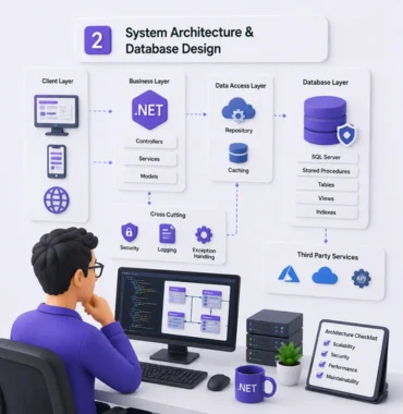 .NET enterprise architecture database planning