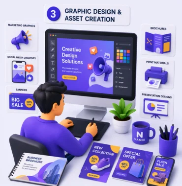 Professional graphic design and creative asset development