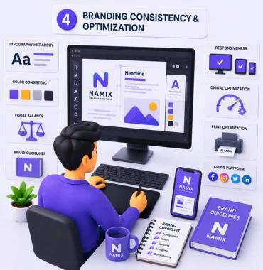 Graphic design optimization and branding consistency