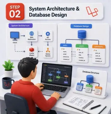 Laravel system architecture database schema planning