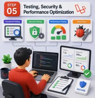Laravel testing security performance optimization debugging