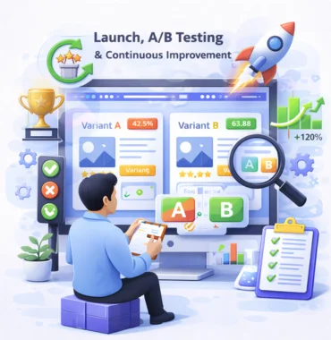 Landing page launch monitoring and continuous optimization