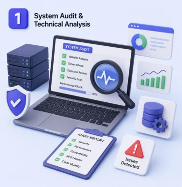 Website system audit maintenance analysis