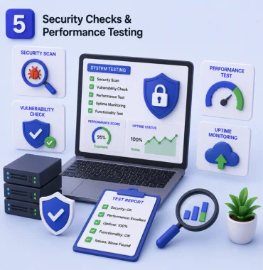 Website security testing performance monitoring services