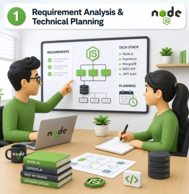 Node.js project requirement analysis backend planning