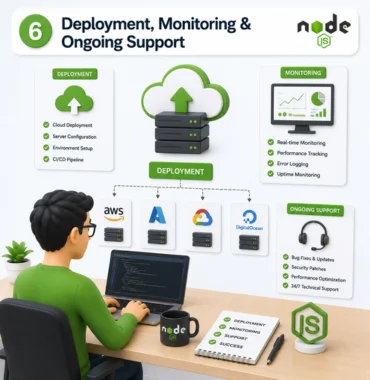 Node.js deployment cloud hosting monitoring maintenance