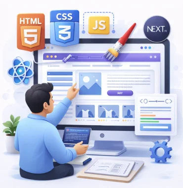 Frontend development for redesigned website