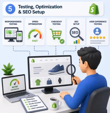 Shopify testing speed optimization mobile responsiveness SEO