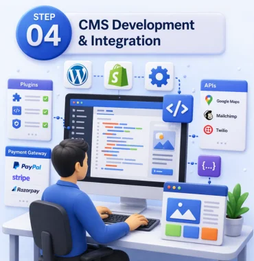 CMS website development WordPress Shopify integration